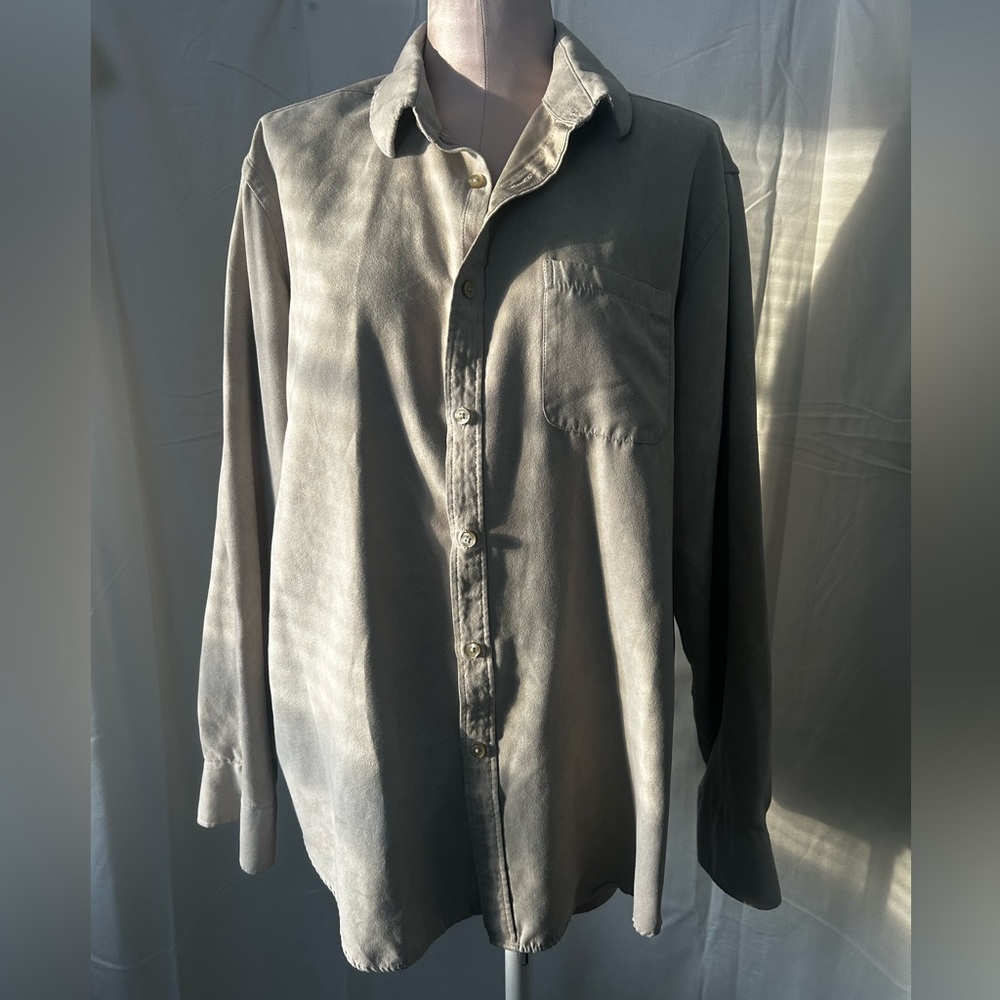 Van Heusen Men's Beige Button-Down Shirt